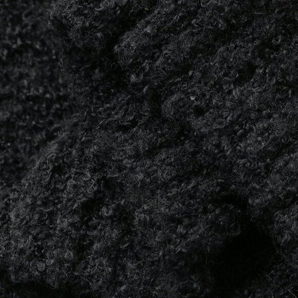 Black Casual Women's V-Neck Rose Button-Up knit sweater Cardigan - Picture 7 of 7